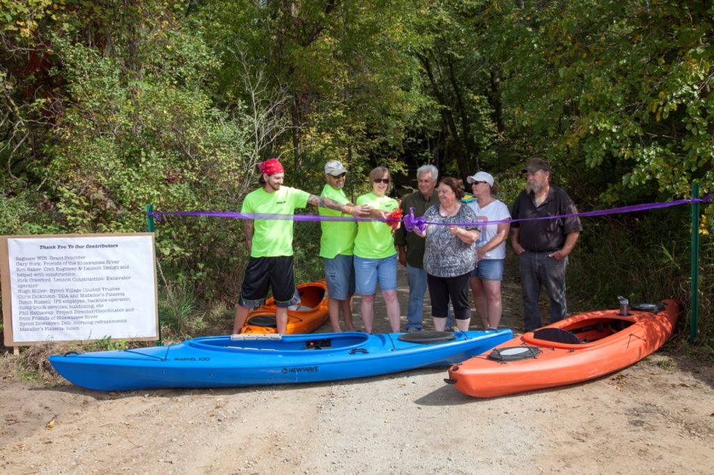 Byron Canoe Launch ribbon cutting